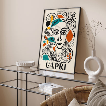 Capri Honeymoon Gift Idea Travel Poster