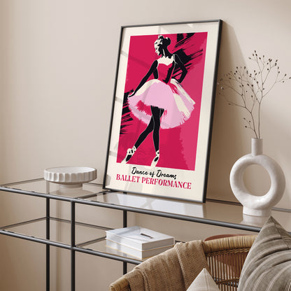 Dance of Dreams Ballet Magenta Poster