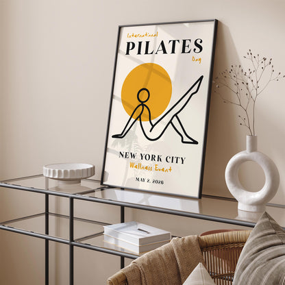 International Pilates Day NYC Art Poster
