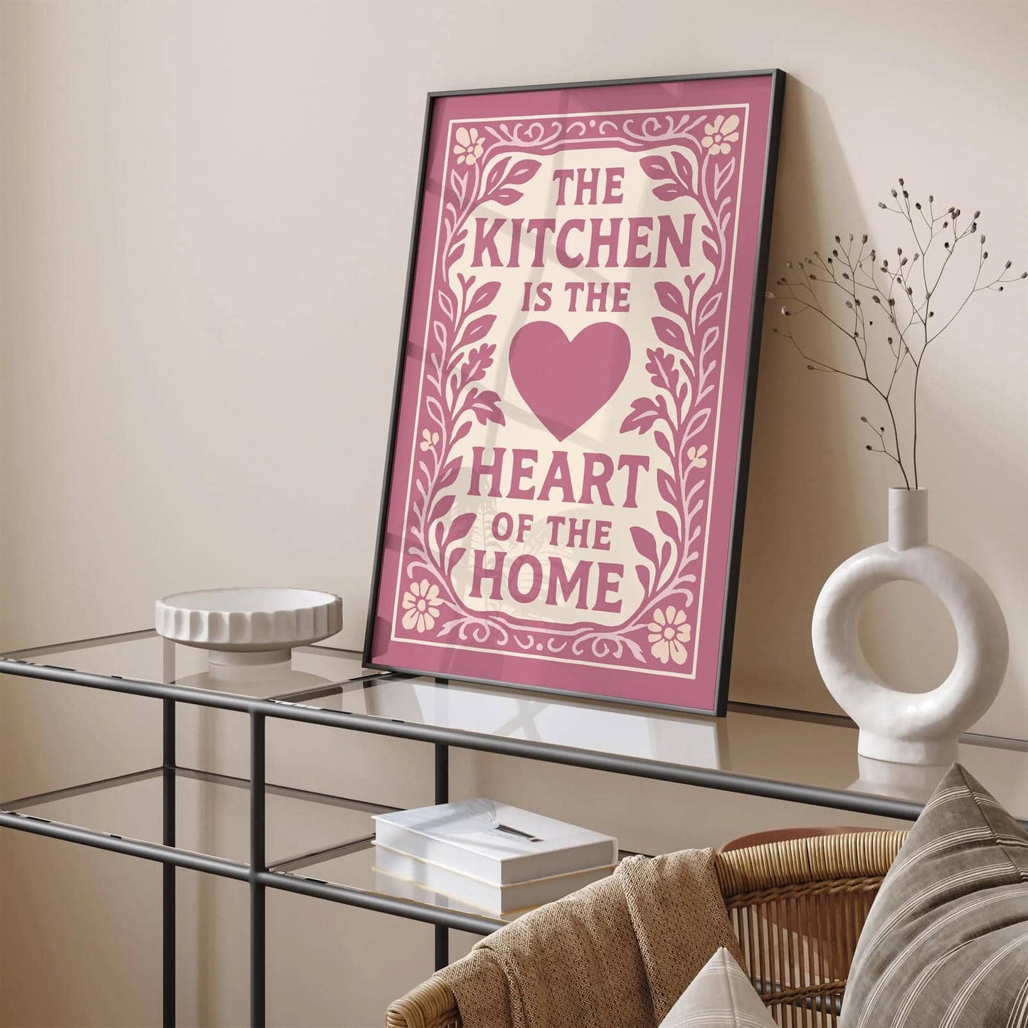 The Kitchen is the Heart of the Home Quote Print