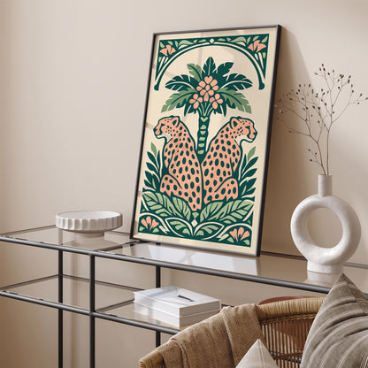 Jungle Bohemian Cheetah Wall Art Print