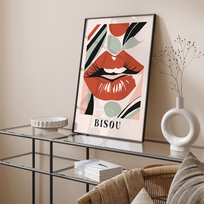 Bisou Modern French Art Print 2024