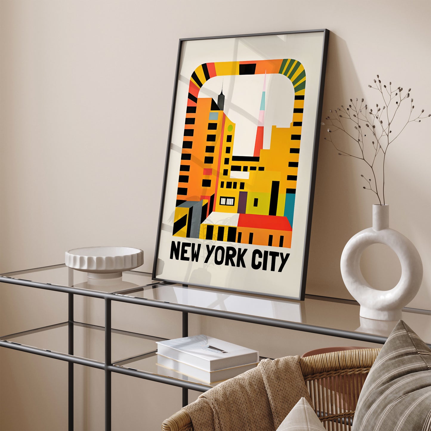 New York City Minimal Art Print