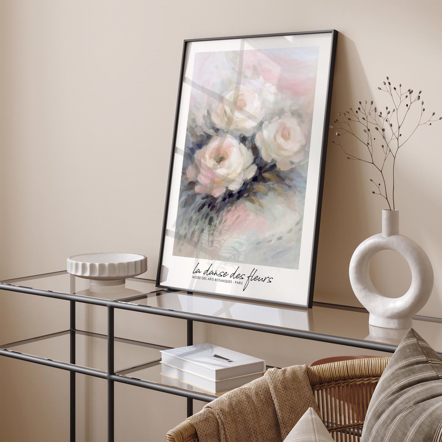 La Danse Des Fleurs Poster - Romantic Floral Home Decor