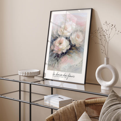 La Danse Des Fleurs Poster - Romantic Floral Home Decor