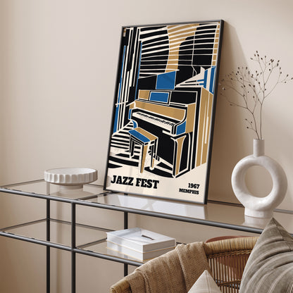Memphis Retro Piano Jazz Fest Poster