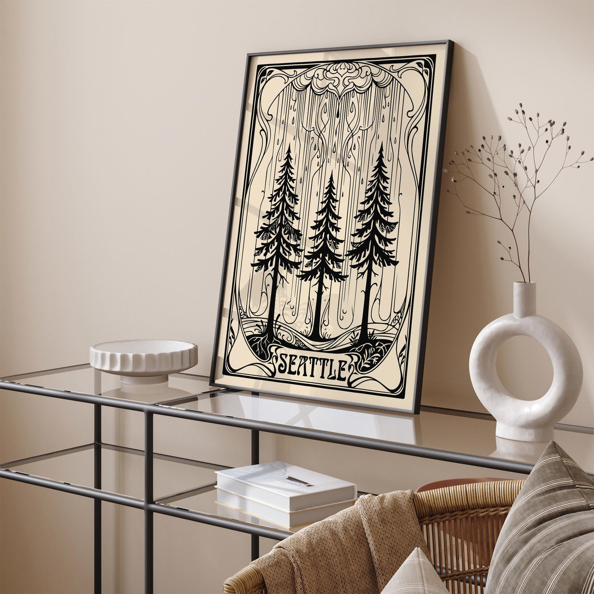 Art Deco Seattle Travel Poster