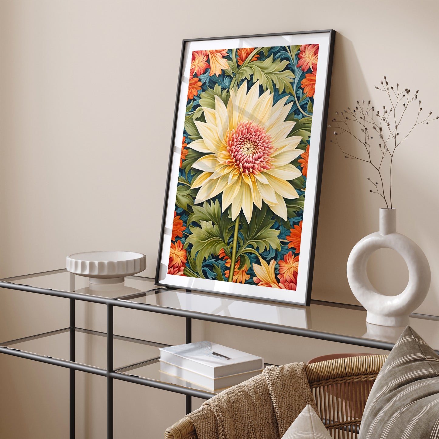 Bold Floral Poster for Home Decor