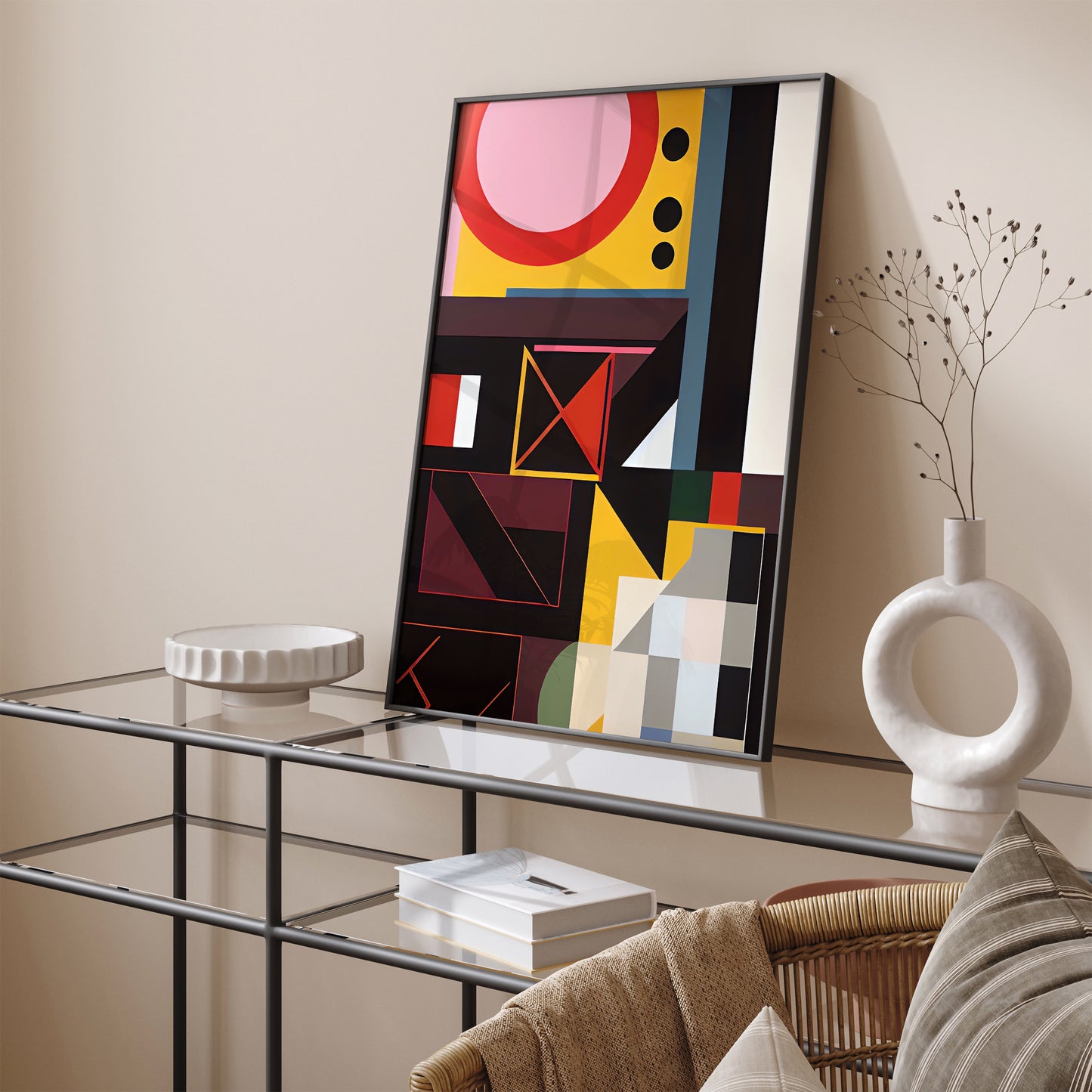 Mid-Century Modern Abstract Composition Poster