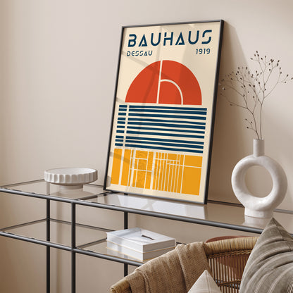 Bauhaus Dessau 1919 Retro Art Print