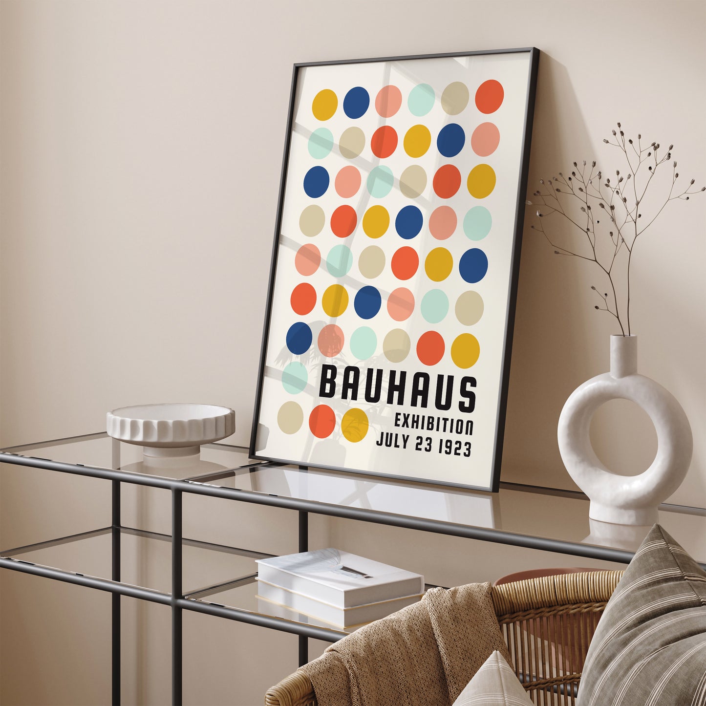 Bauhaus Exhibition Dots Poster