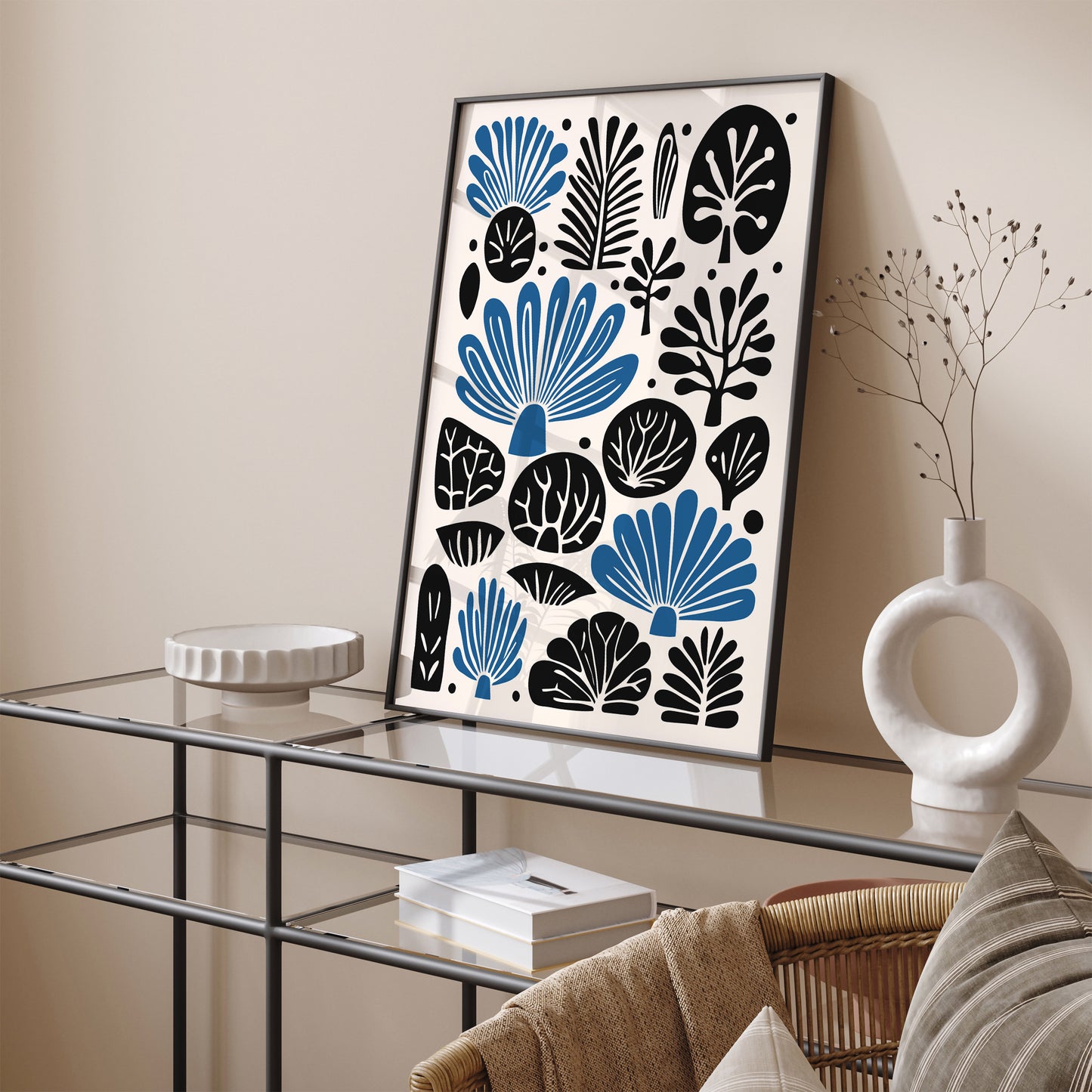 Blue Aesthetic Nature Wall Art 2024