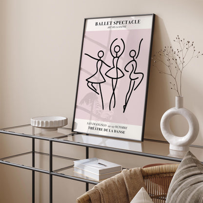 Ballet Spectacle Poster Dance Music Print