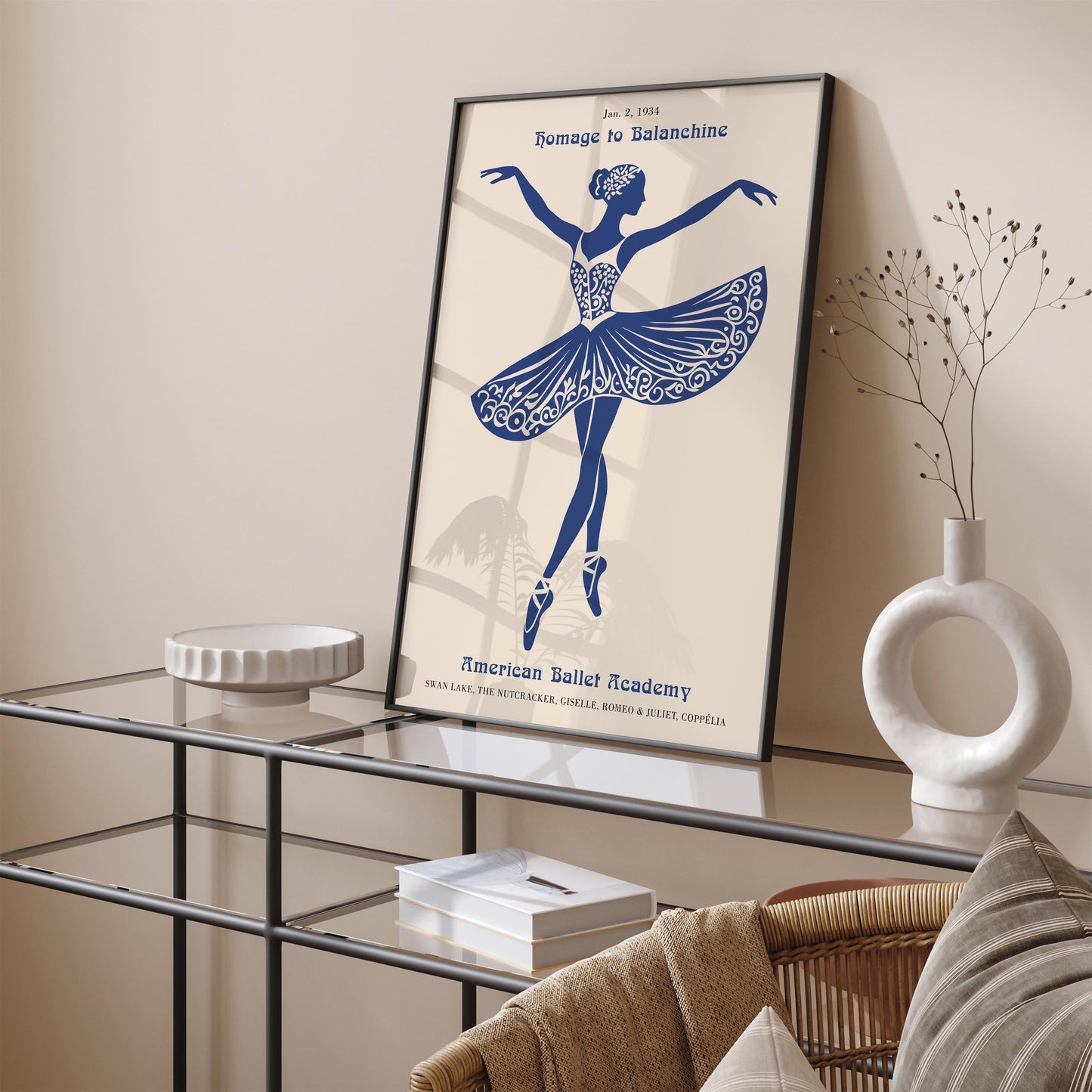 Homage to Balanchine American Ballet Poster