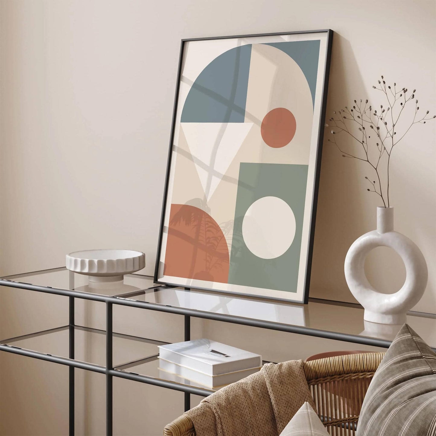 Soft Colors, Bold & Simple Shapes Print