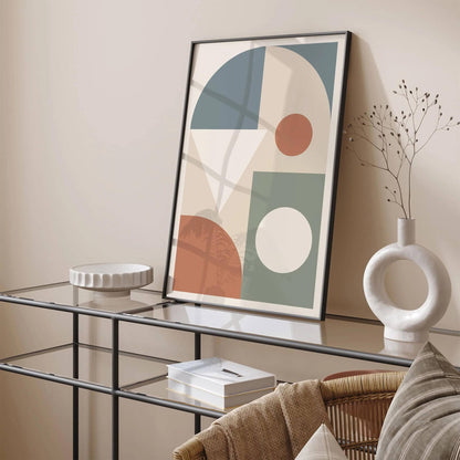 Soft Colors, Bold & Simple Shapes Print