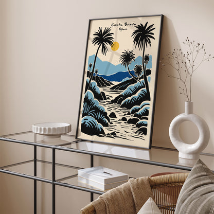 Costa Brava Spain Tropical Poster