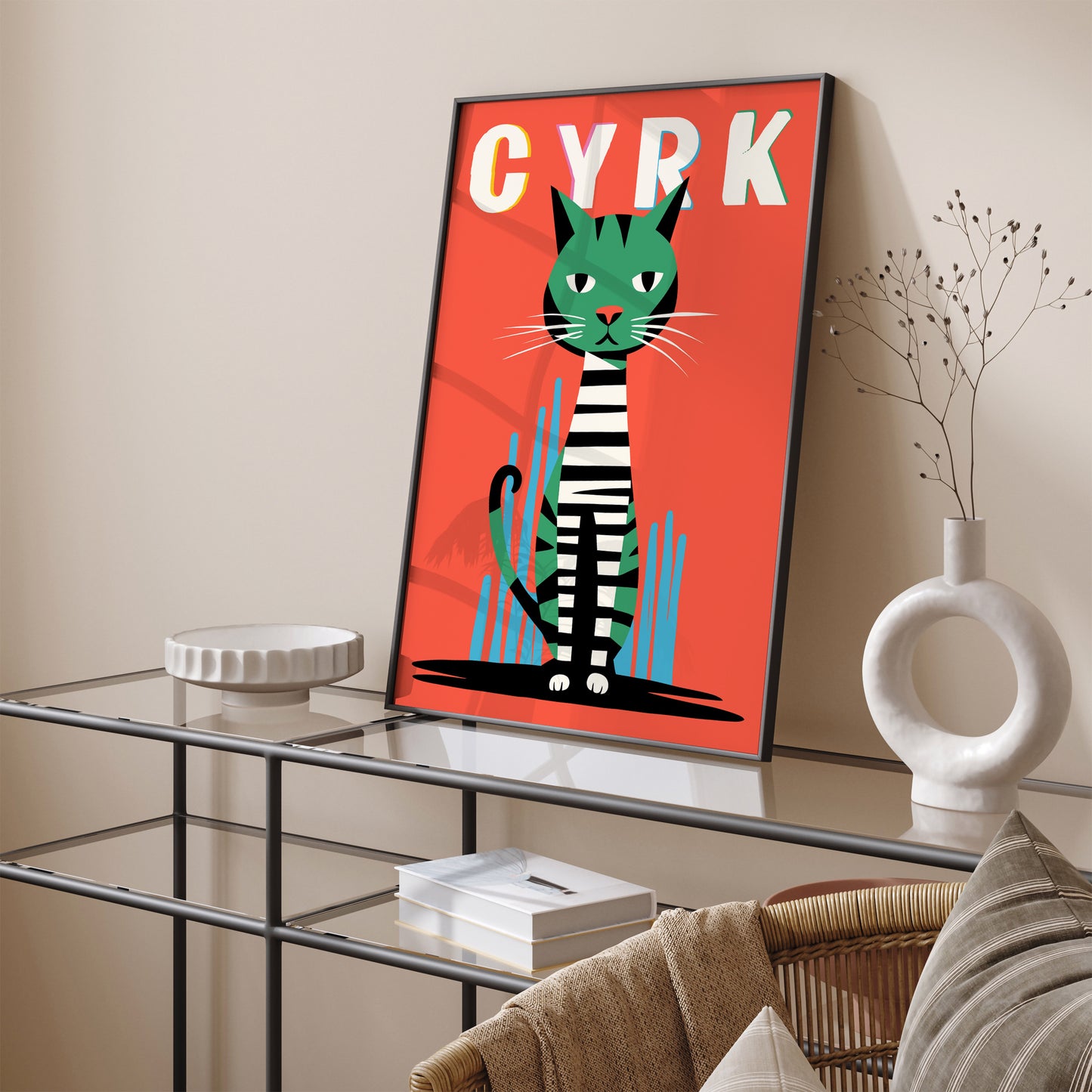 Cyrk Polish Circus Cat Poster