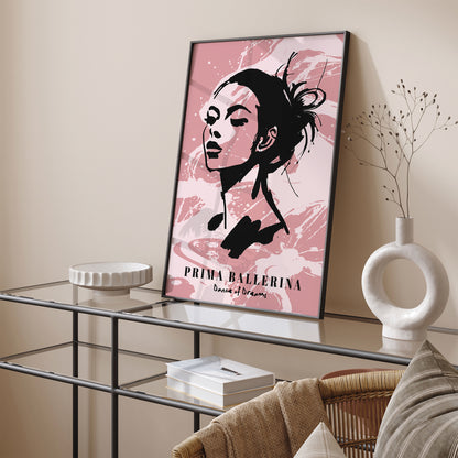 Prima Ballerina Pink Art Print 2025