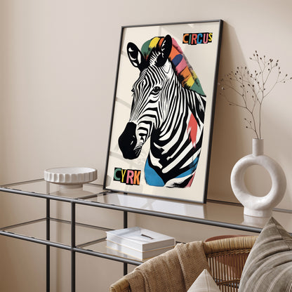 Circus Zebra - Vintage Polish Cyrk Poster