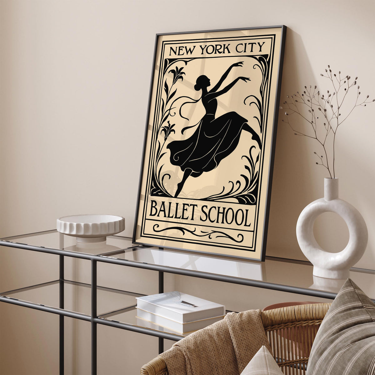 New York Ballet School Art Poster