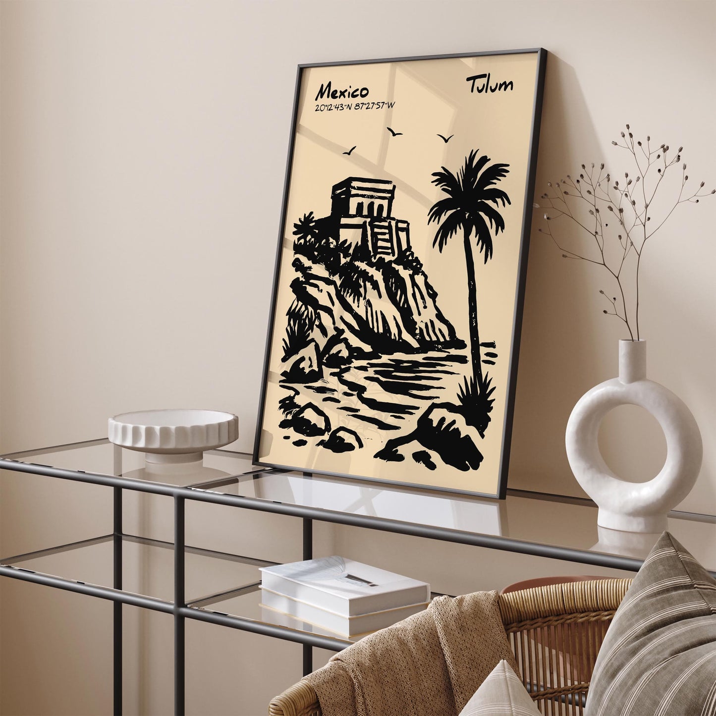 Tulum Mexico Poster - Beach Travel Wall Art