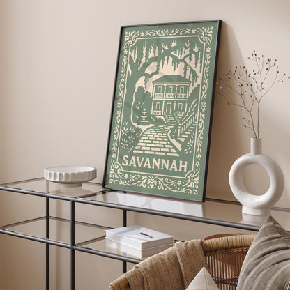 Savannah Georgia Poster – Vintage Travel Wall Art