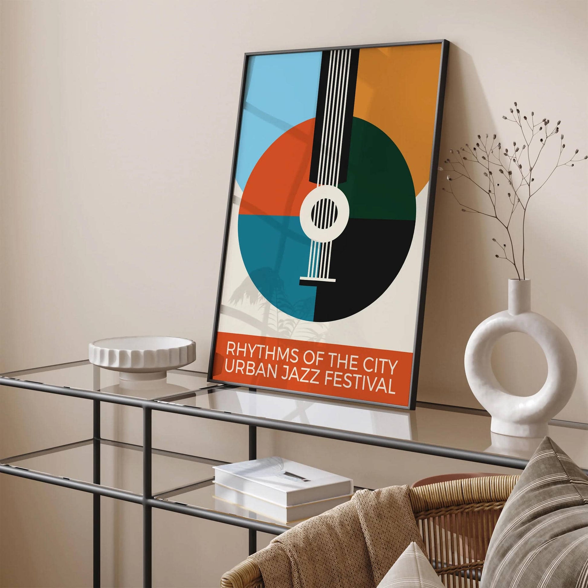 Retro Urban Jazz Music Festival Print - HypeSheriff
