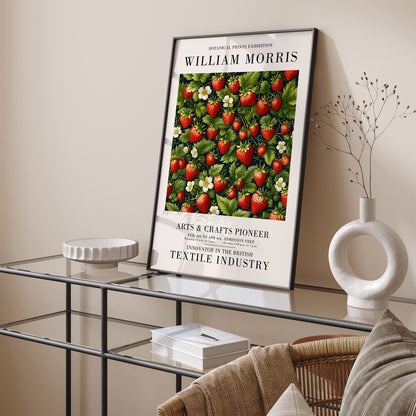 Strawberries Botanical Kitchen Art Print