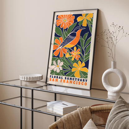 Floral Sanctuary San Francisco Poster