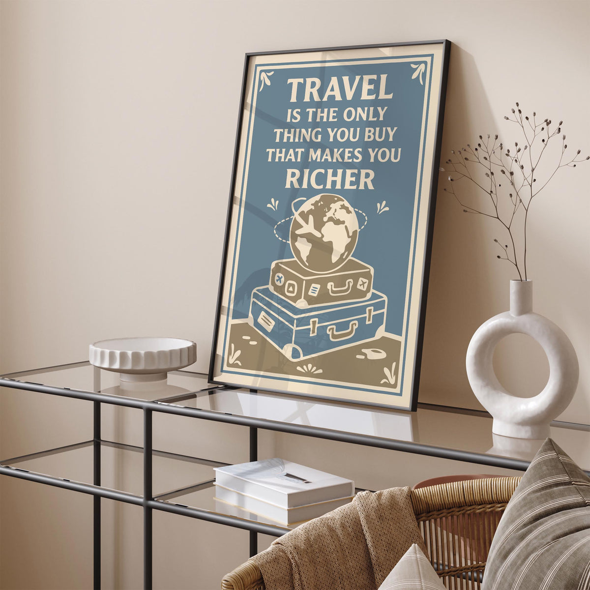 Travel Makes You Richer Poster