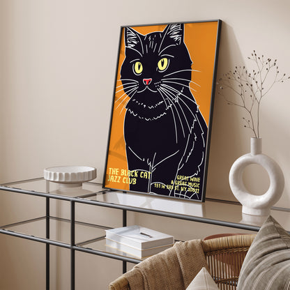 The Black Cat Jazz Club Poster