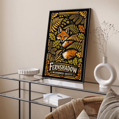 Fernshadow Wilderness Society Nature Art Poster