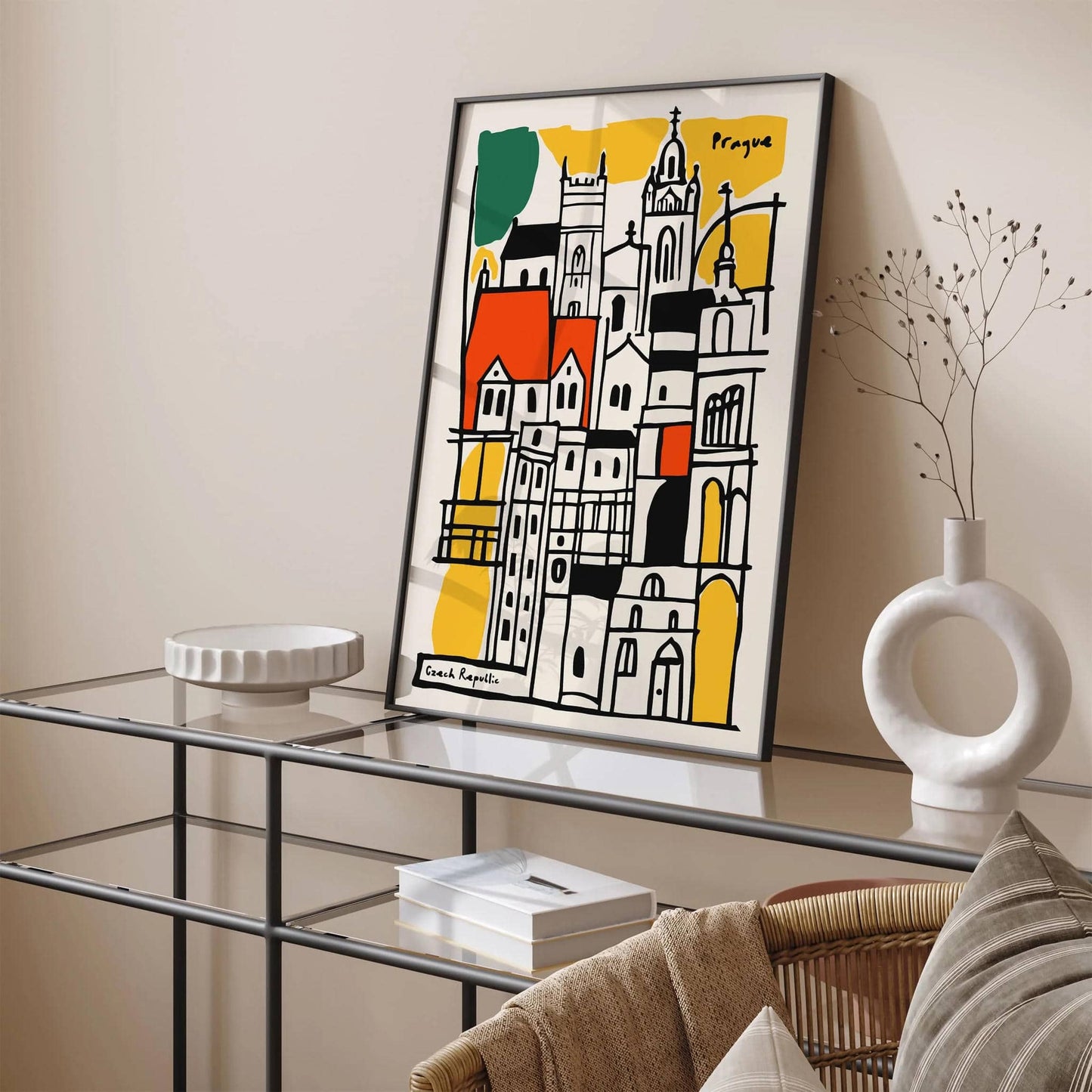 Prague Czech Republic Architecture Poster