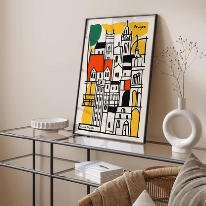 Prague Czech Republic Architecture Poster