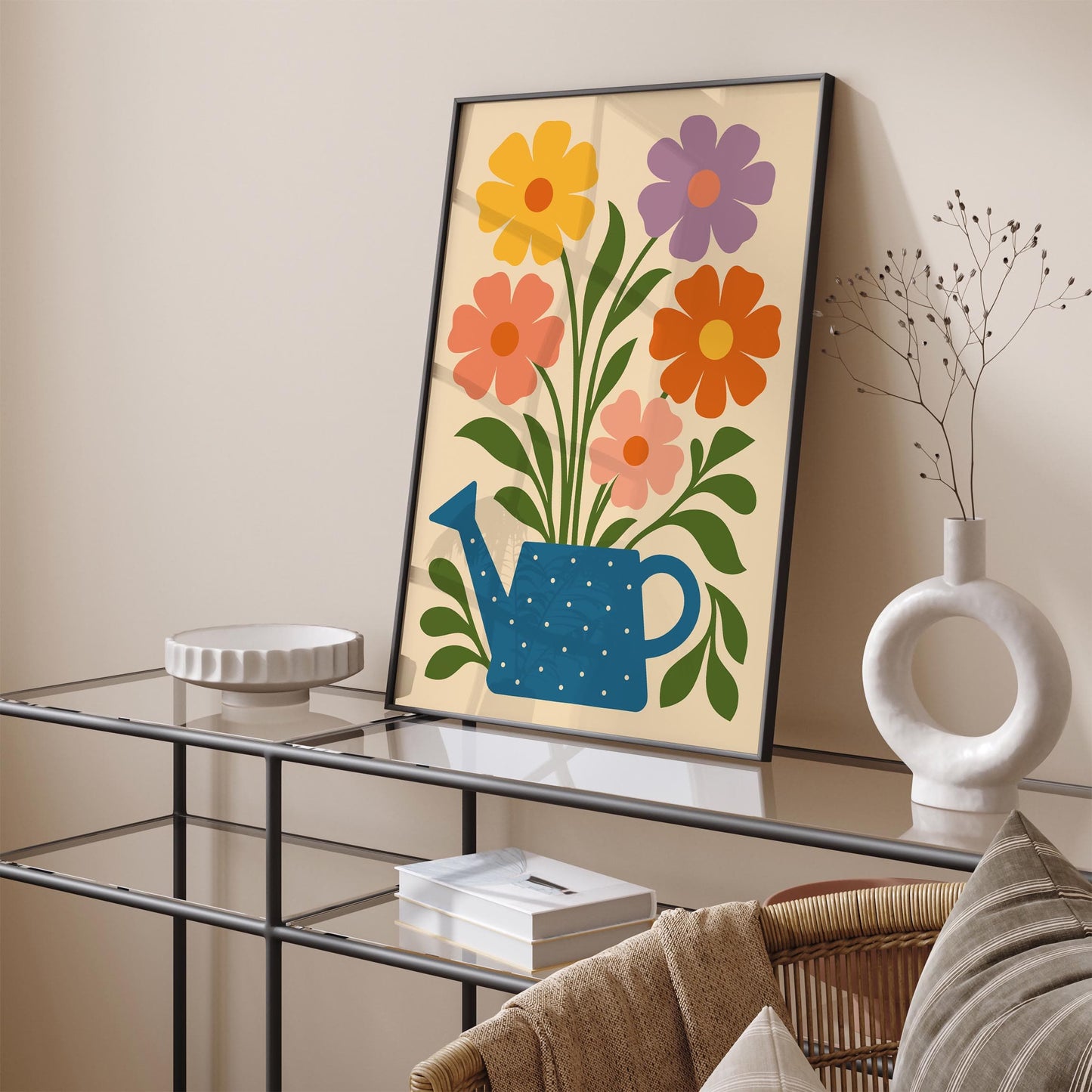 Bouquet of Flowers Poster - Farmhouse Kitchen Wall Decor