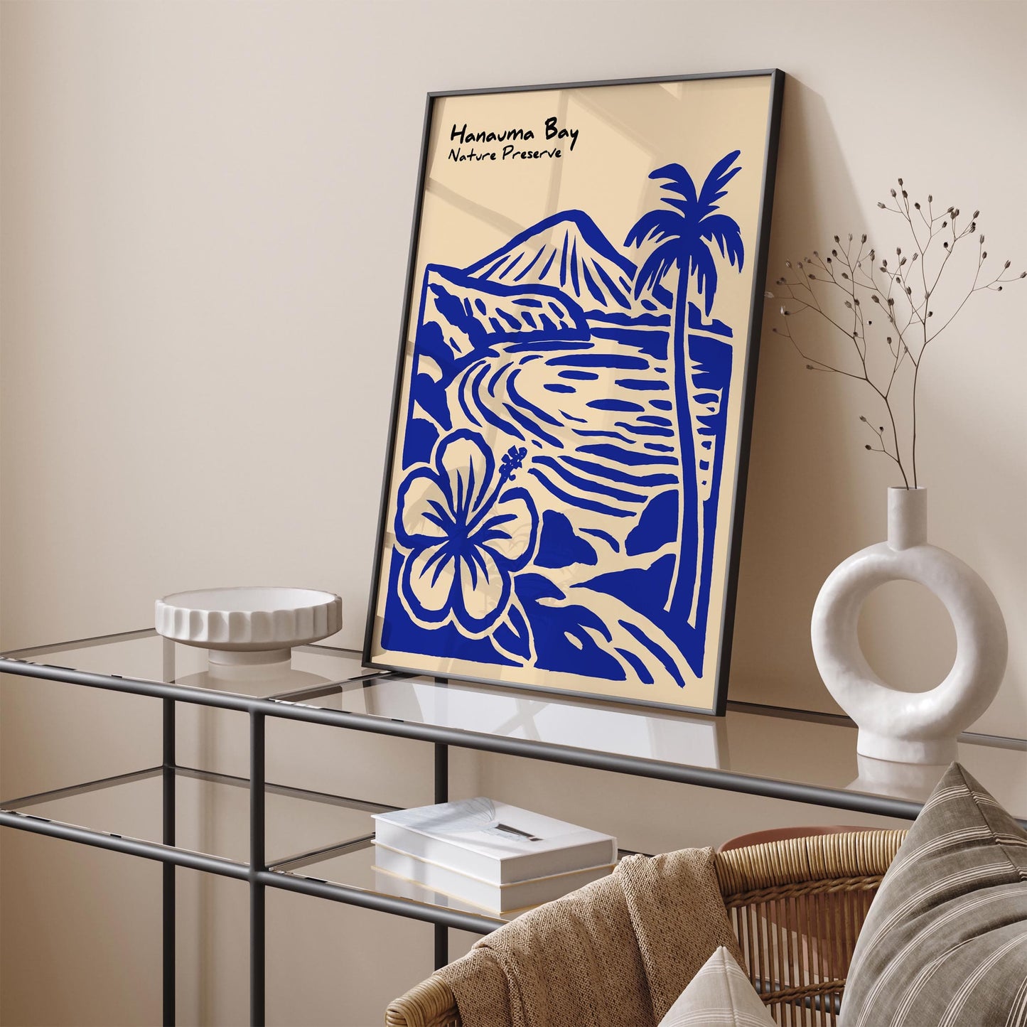 Hanauma Bay Nature Preserve Honolulu - Blue Hawaii Wall Art Print