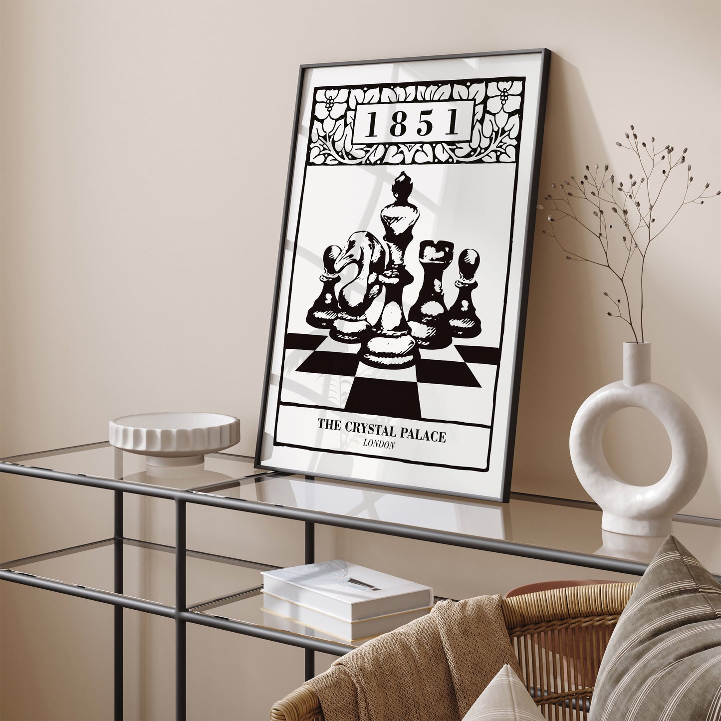 London Chess 1851 Poster