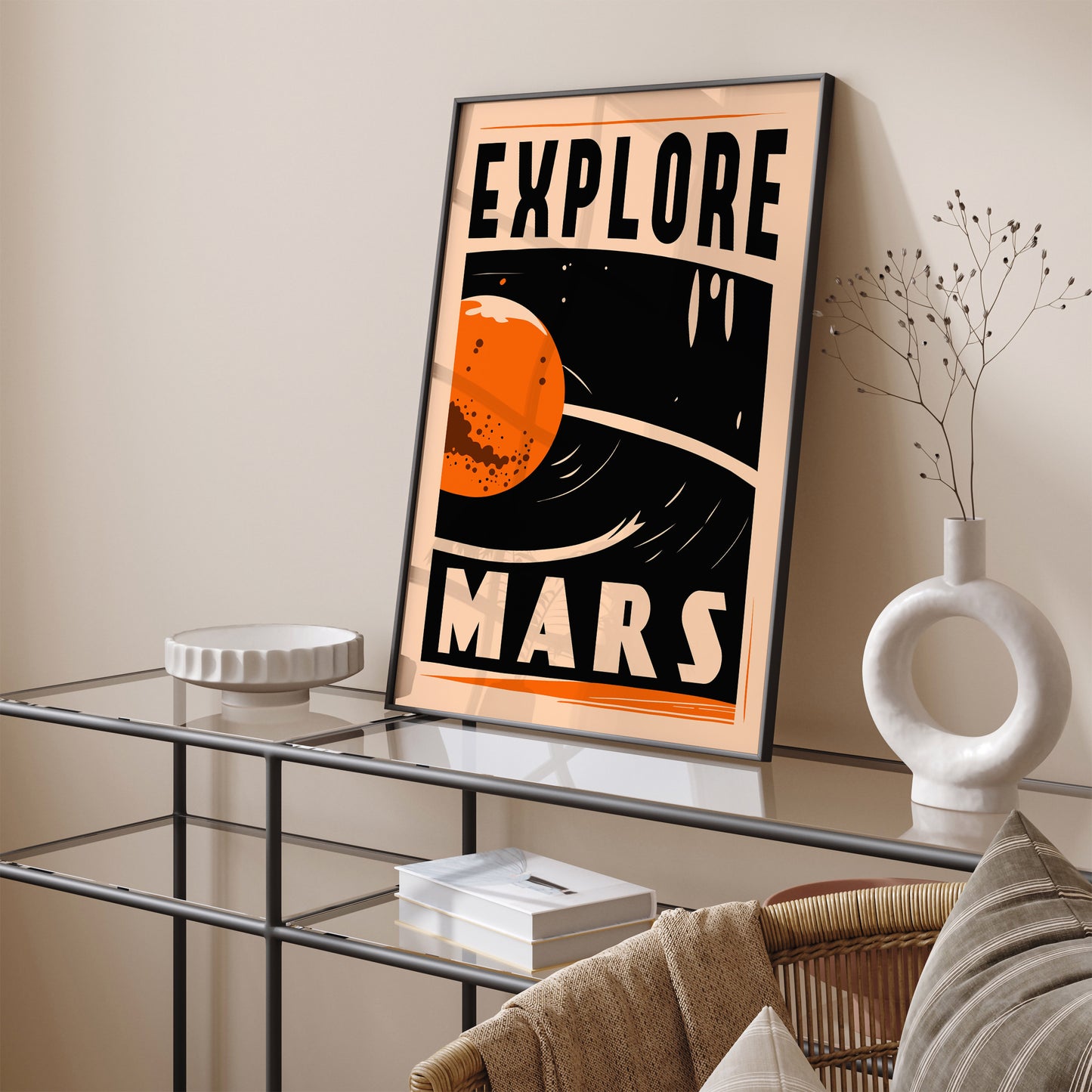 EXPLORE MARS - Minimal Space Poster