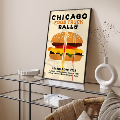 Chicago Food Truck Poster Reproduction