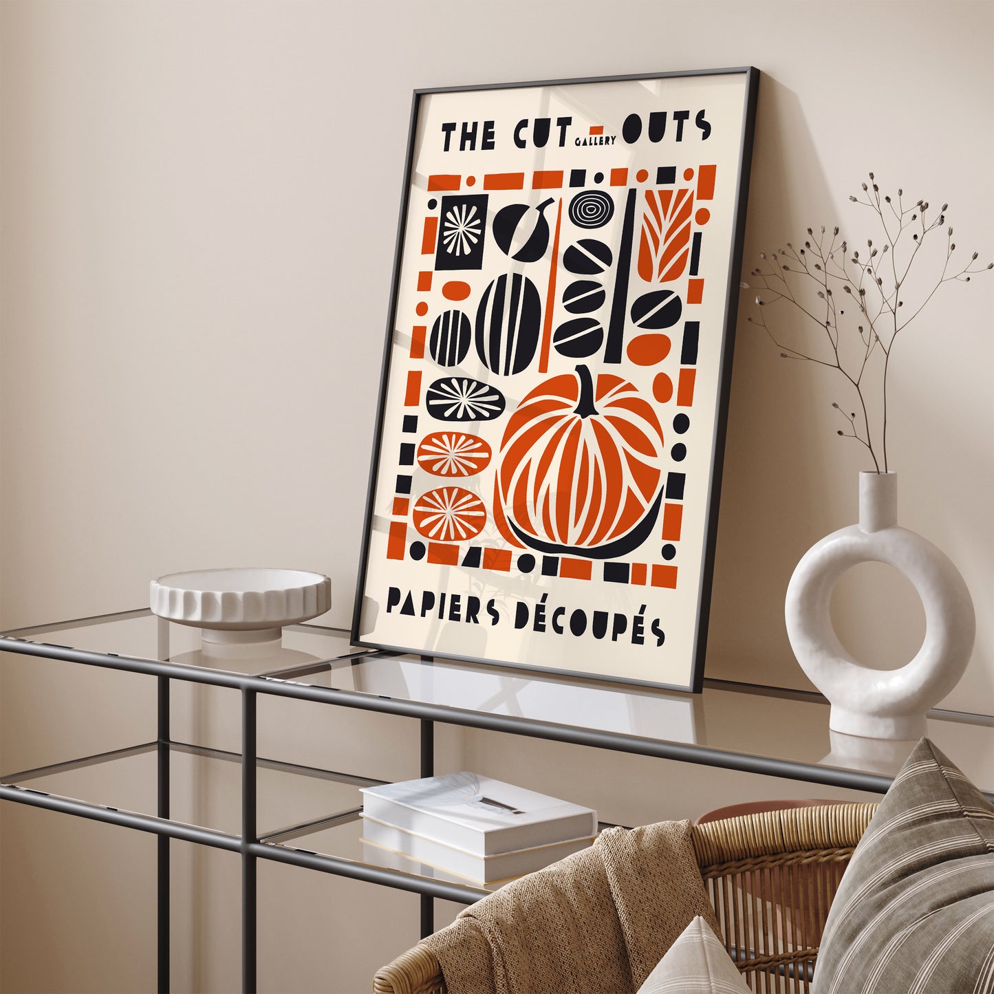 Fall Home Decoration Pumpkin Art Print