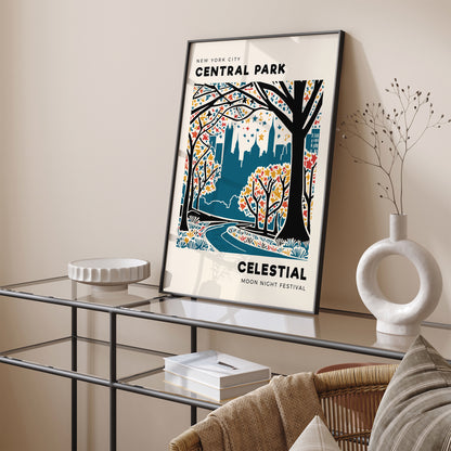 Moon Night Festival NYC Central Park Poster