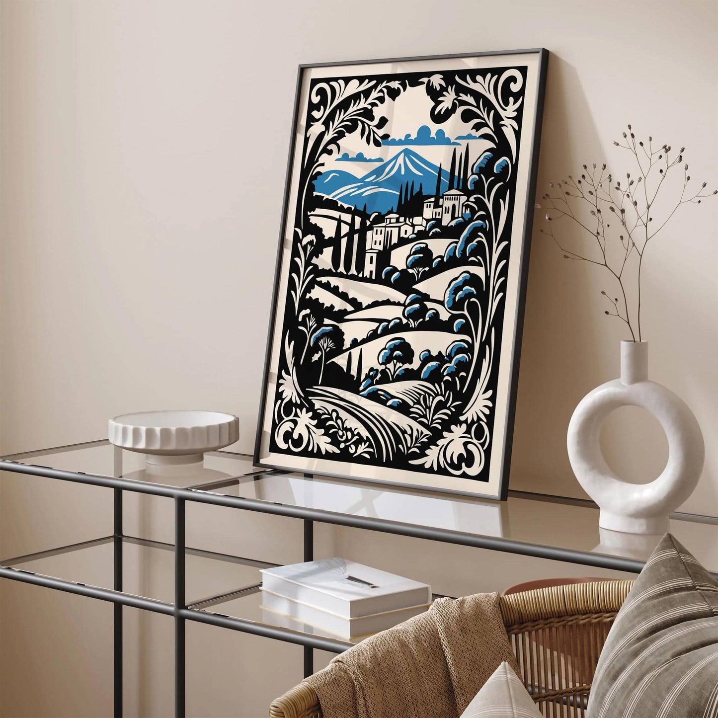 Italian Rococo Landscape Art Print