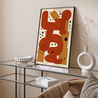 Mid Century Modern Abstract Wall Art