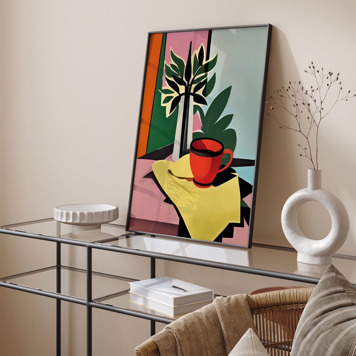 Still Life Coffee Painting Giclee Reproduction