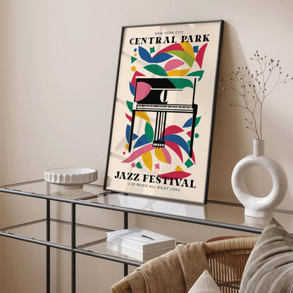 Central Park NYC Jazz Music Poster Print