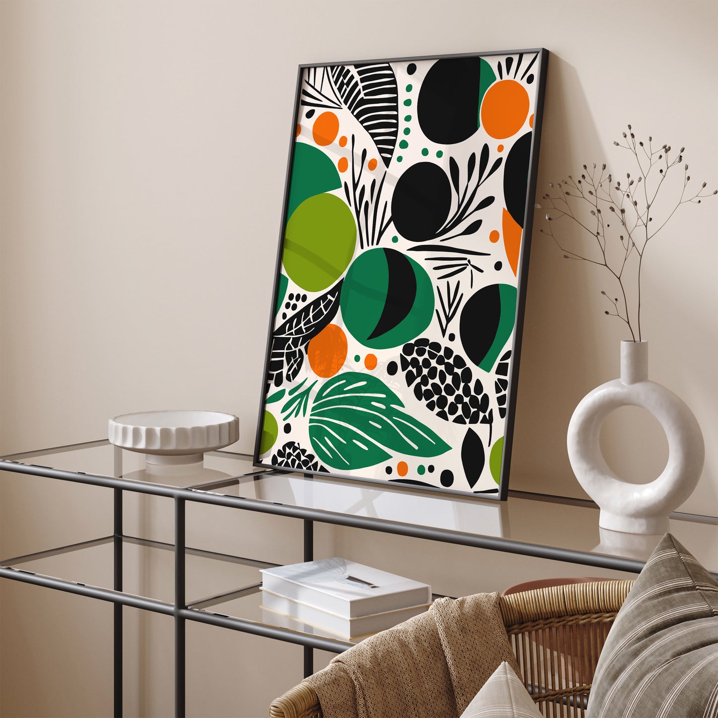 Green Abstract Nature Wall Art