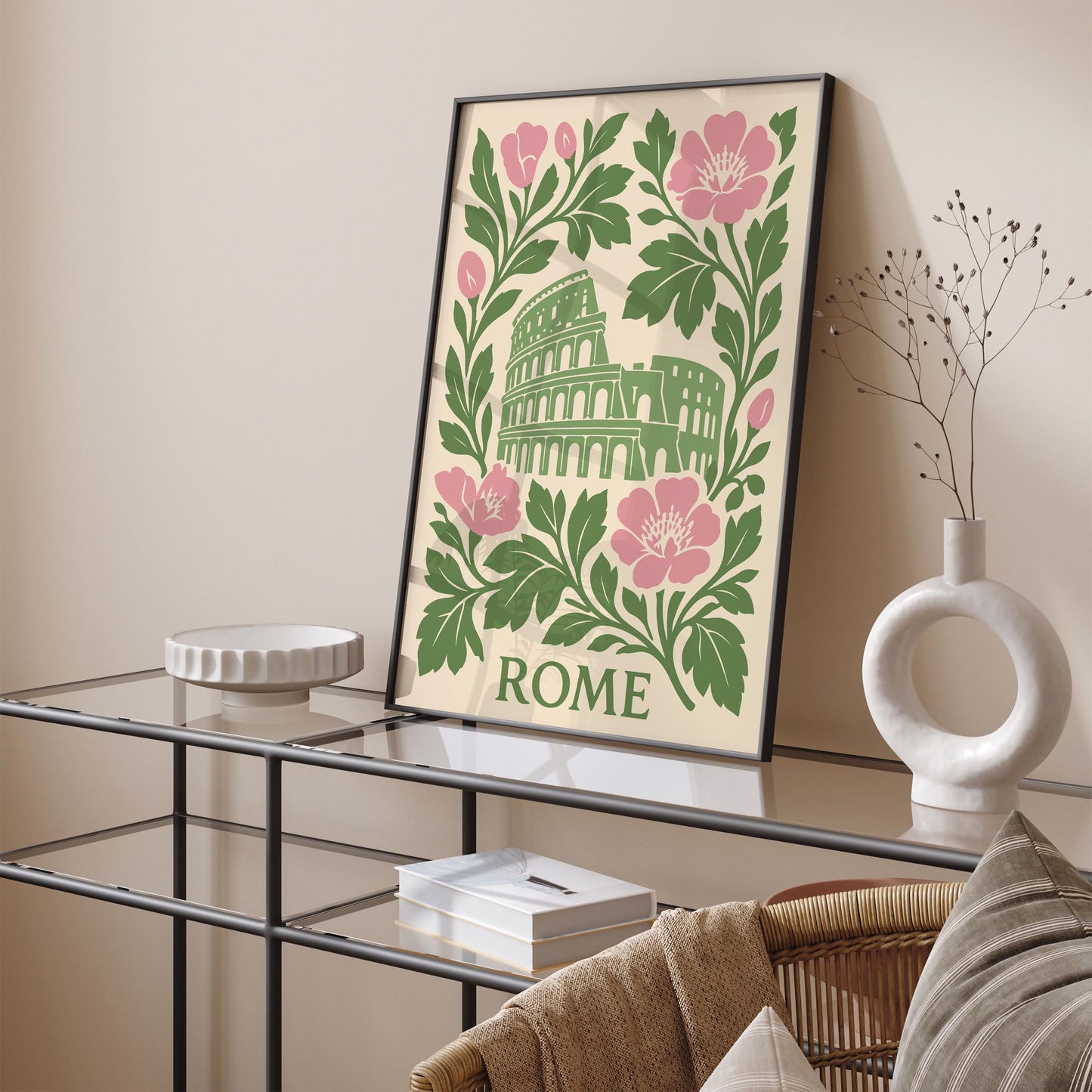 Rome Colosseum Travel Wall Art Print