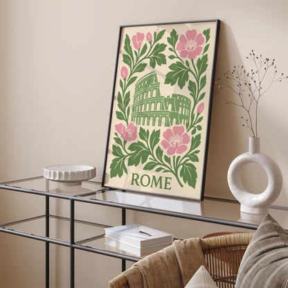 Rome Colosseum Travel Wall Art Print