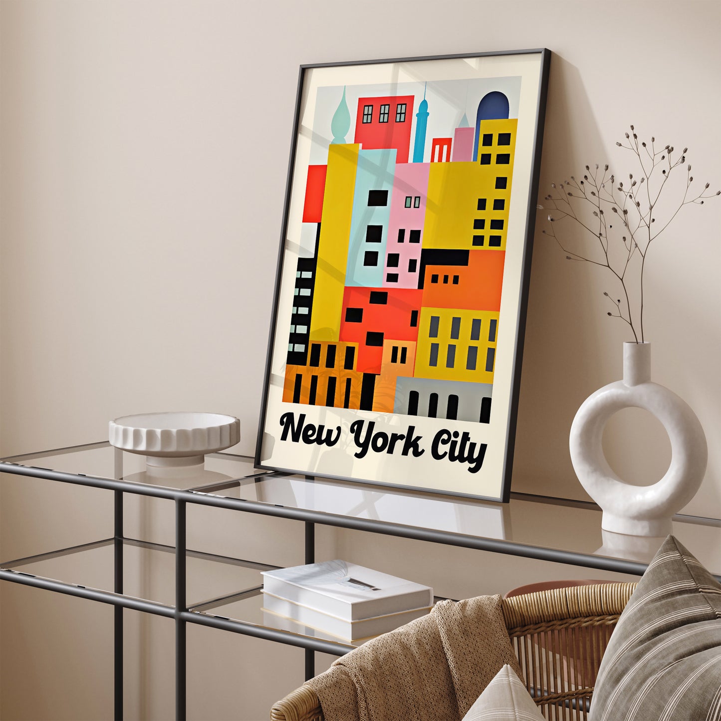 Minimalist New York City Travel Poster